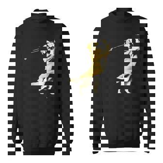 面白いtシャツ ゴールデンレトリバー ゴルフ イヌ メンズ グッズ かわいい おもしろ 面白い 服 ネタ スウェットシャツ - Kawaiitshirt