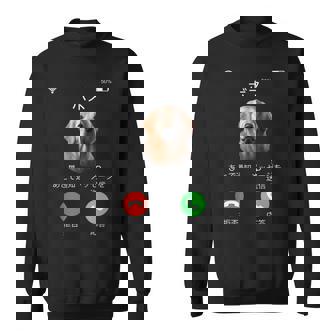 面白いtシャツ ゴールデンレトリバー 着信 犬 イヌ メンズ グッズ かわいい おもしろ 面白い 服 ネタ スウェットシャツ - Kawaiitshirt