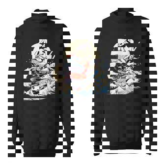 面白いtシャツ シベリアンハスキー 浮世絵 イヌ わんこ メンズ 犬好き グッズ おもしろ 面白い 服 ネタ スウェットシャツ - Kawaiitshirt