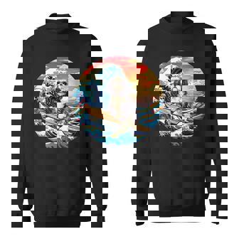 面白いtシャツ シーズー 犬 イヌ メンズ 犬好き グッズ かわいい おもしろ 面白い 服 ネタ サーフィン スウェットシャツ - Kawaiitshirt