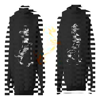 面白いtシャツ ダックスフンド ゴルフ イヌ メンズ 犬好き グッズ かわいい おもしろ 面白い 服 ネタ スウェットシャツ - Kawaiitshirt