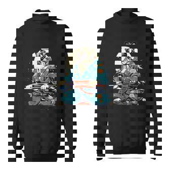 面白いtシャツ フレンチブルドッグ 浮世絵 イヌ わんこ メンズ 犬好き グッズ おもしろ 面白い 服 ネタ スウェットシャツ - Kawaiitshirt