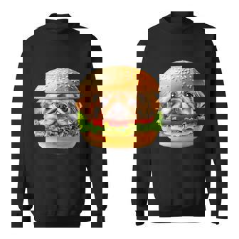 面白いtシャツ ペキニーズ 犬 イヌ ハンバーガー メンズ グッズ かわいい おもしろ 面白い 服 ネタ スウェットシャツ - Kawaiitshirt