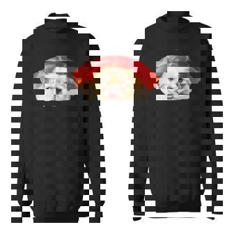 面白いtシャツ ペキニーズ 犬 イヌ 寿司 メンズ 犬好き グッズ かわいい おもしろ 面白い 服 ネタ スウェットシャツ - Kawaiitshirt