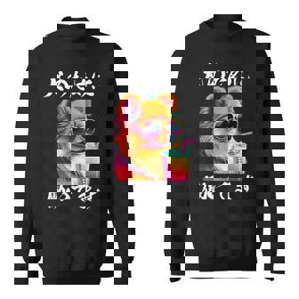 面白いtシャツ ポメラニアン イヌ わんこ メンズ 犬好き グッズ おもしろ 面白い 服 ネタ わんこ スウェットシャツ - Kawaiitshirt