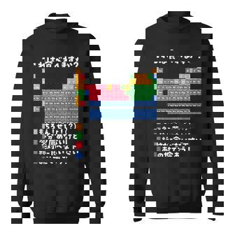 面白いtシャツ 周期表 化学 ネタ 服 おもしろ 元素 オリジナル メンズ ネタ 科学 理系 スウェットシャツ - Kawaiitshirt