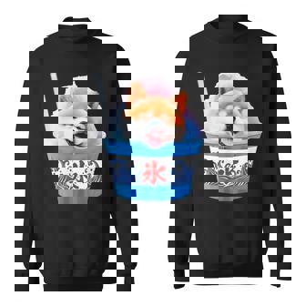 面白いtシャツ 柴犬 かき氷 イヌ わんこ メンズ 犬好き グッズ かわいい おもしろ 面白い 服 ネタ 夏 スウェットシャツ - Kawaiitshirt