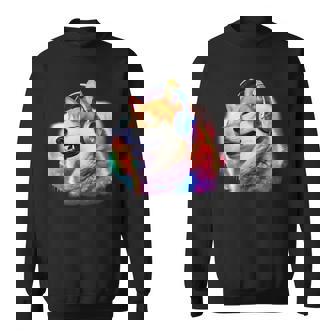 面白いtシャツ 柴犬 ゲーム 音楽 イヌ わんこ メンズ 犬好き グッズ おもしろ 面白い 服 ネタ スウェットシャツ - Kawaiitshirt