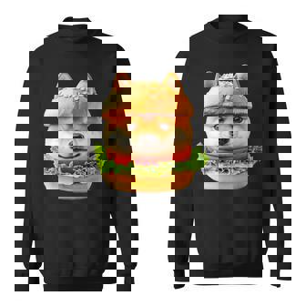 面白いtシャツ 柴犬 犬 イヌ ハンバーガー メンズ 犬好き グッズ かわいい おもしろ 面白い 服 ネタ スウェットシャツ - Kawaiitshirt