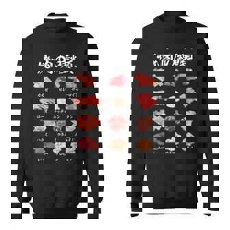 面白いtシャツ 焼肉 肉 種類 文字入り メンズ おもしろ 面白い 服 おもしろグッズ 文字tシャツ ネタ バーベキュー スウェットシャツ - Kawaiitshirt