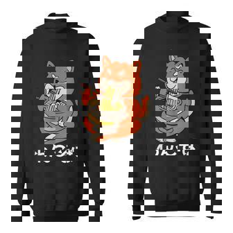 面白いtシャツ 犬 わんこ そば ラーメンメンズ 犬好き グッズ かわいい おもしろ 面白い 服 ネタ スウェットシャツ - Kawaiitshirt