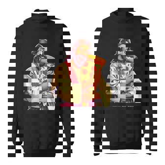 面白いイエスピザ愛好家クリスチャンユーモアtシャツ ピザジョーク スウェットシャツ - Kawaiitshirt