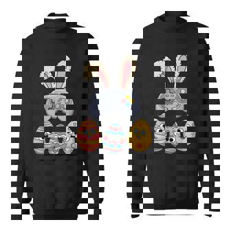 面白いイースタービデオゲームコントローラーと卵 スウェットシャツ - Kawaiitshirt