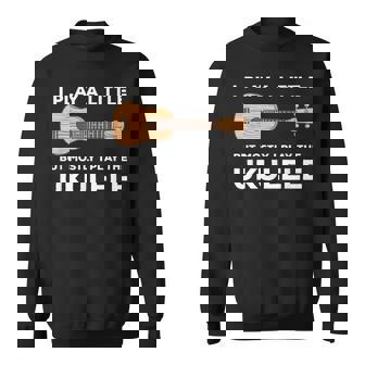 面白いウクレレ服ギターワードプレイ スウェットシャツ - Kawaiitshirt