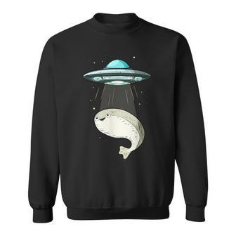 面白いサカバンバスピス フィッシュミーム Ufo アブダクション スウェットシャツ - Kawaiitshirt