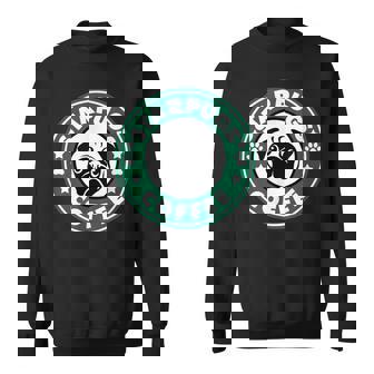 面白いパグ&コーヒー スウェットシャツ - Kawaiitshirt