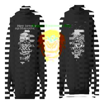 面白いパンプキン&ムーン ハッピーハロウィンデー スウェットシャツ - Kawaiitshirt