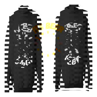 面白いビールoクロックティー。ナショナルビールデー、父の日に。 スウェットシャツ - Kawaiitshirt