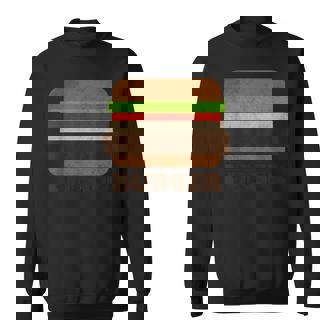 面白いフードハンバーガーのグラフィック。男性と男の子用。 スウェットシャツ - Kawaiitshirt