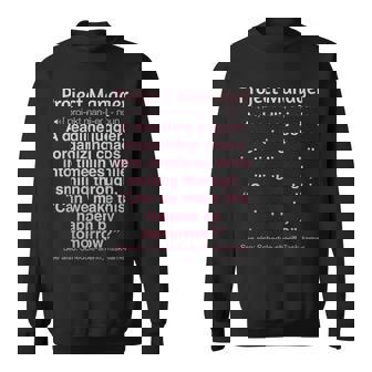 面白いプロジェクトマネージャー スウェットシャツ - Kawaiitshirt