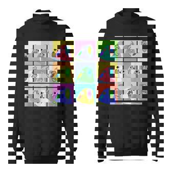 面白いポップアート オカメインコ かわいい鳥 オウム スウェットシャツ - Kawaiitshirt