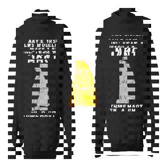 面白いマーモットヴィンテージ面白いことわざマーモット愛好家ジョーク スウェットシャツ - Kawaiitshirt