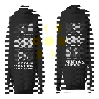 面白いムーンアート メンズ レディース キッズ ムーンフェイズ 宇宙科学 スウェットシャツ - Kawaiitshirt