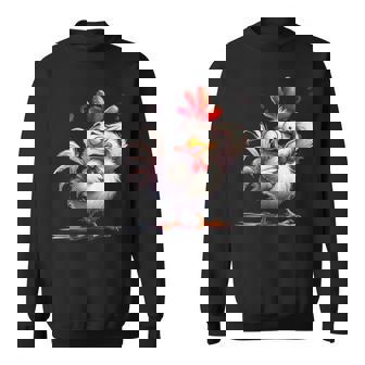 面白い動物、友人や家族のための素晴らしいチキン スウェットシャツ - Kawaiitshirt