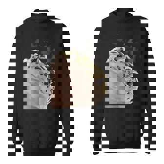 面白い好奇心が強い爬虫類ヒョウモントカゲモドキ スウェットシャツ - Kawaiitshirt