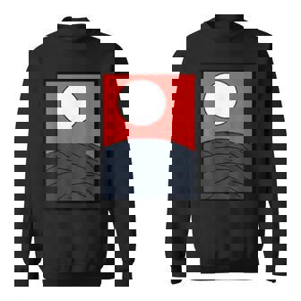 面白デザイン制作クラブオリジナルデザイン注目度no1日本のカルタ 花札 月 スウェットシャツ - Kawaiitshirt