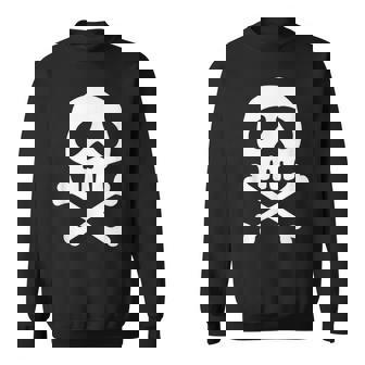 頭蓋骨、宇宙海賊、船長、パーティー、ハロウィーン、カーニバル スウェットシャツ - Kawaiitshirt
