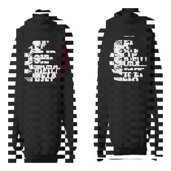 食べる、寝る、野球を繰り返す、野球選手、面白い、野球 スウェットシャツ - Kawaiitshirt