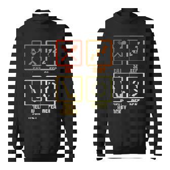 食べる寝るフィールドホッケーの繰り返し スウェットシャツ - Kawaiitshirt