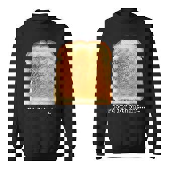 食パン トースト 食べ物 思考 おもしろい グルテンフリー ノベルティ スウェットシャツ - Kawaiitshirt