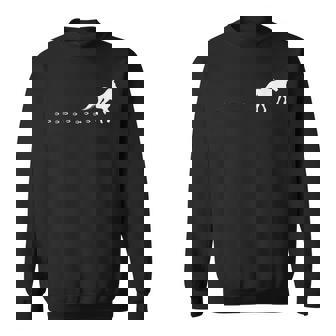 馬の線路、馬蹄、乗馬。 スウェットシャツ - Kawaiitshirt