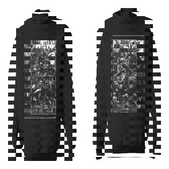 騎士、死と悪魔 1513 アルブレヒト・デューラー 銅彫刻 スウェットシャツ - Kawaiitshirt