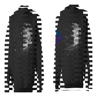 魔法の蝶 神秘的な蝶 銀河 星 スウェットシャツ - Kawaiitshirt