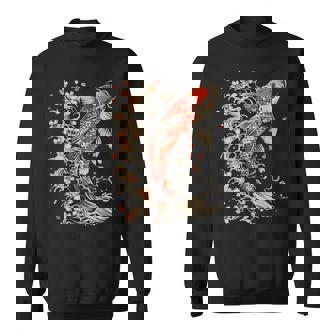 鯉 アジアン 鯉 錦鯉 魚 さくら 桜 季節 スウェットシャツ - Kawaiitshirt