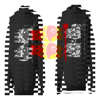 鯉 鯉 漢字 鯉のぼり 旗 スウェットシャツ - Kawaiitshirt