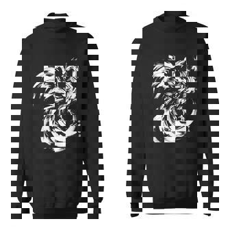 鳳凰 面白いtシャツ イラスト 絵 タトゥー 刺青 風 メンズ おもしろ 面白い 服 オリジナル ドラゴン ネタ 浮世絵 スウェットシャツ - Kawaiitshirt