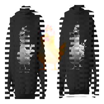 鶏 農家 農家 甘い 鶏 スウェットシャツ - Kawaiitshirt