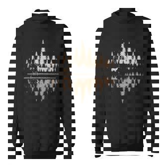 鹿、野生動物・アウトドア、森林・樹木の反射、鹿 スウェットシャツ - Kawaiitshirt