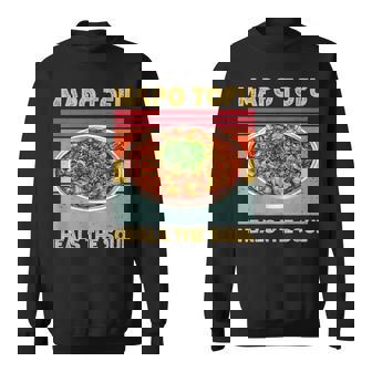 麻婆豆腐 魂を癒す 中華料理 ファン 面白い レトロ スウェットシャツ - Kawaiitshirt