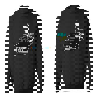 黒塗りの高級車よりも怖い無車検の軽自動車 スウェットシャツ - Kawaiitshirt