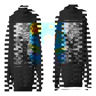 黒猫のヴィンテージアート 猫好き 猫飼い 猫 ネコ ねこくろねこ好き 面白い サプライズ ギフト にゃんこ スウェットシャツ - Kawaiitshirt