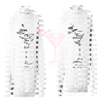 4Th Of July Hot Dog & Martini Sweatshirt | Mazezy