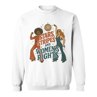 4Th Of July Stars Stripes And Women's Rights Sweatshirt - Thegiftio UK