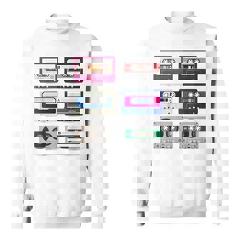 80 年代のロック カセット T シャツ男性ヴィンテージ ロック カセット テープ スウェットシャツ - Kawaiitshirt