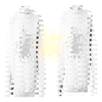 90S Y2k Cute Scary Scared Tomcat Cat Sweatshirt - Thegiftio