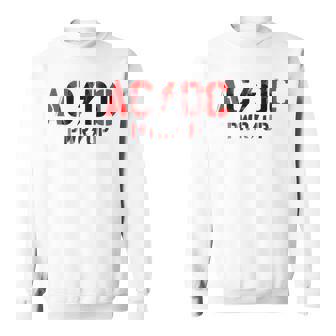 AcDcロックミュージックバンドpwrupフォトロゴ。 スウェットシャツ - Kawaiitshirt